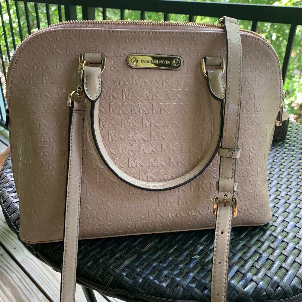 NWOT Michael Kors Nude Satchel